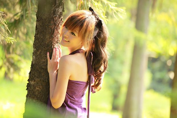 清纯女孩个人野外摄影—相约美丽