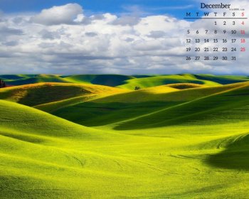 2016年12月草原风光护眼高清宽屏壁纸