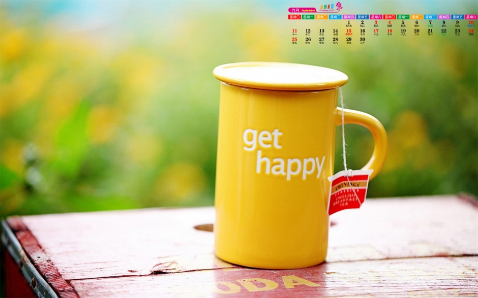 新鲜的杯子与日历组合成唯美清新杯子摄影高清桌面壁纸图片下载