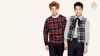 韩国男团EXO IvyClub校服代言电脑桌面壁纸下载4