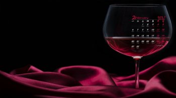 美味的普通酿酒最美味葡萄酒暗红色的惊艳日历壁纸