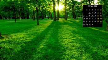 2016年6月日历公园高清桌面壁纸