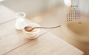 2015年9月日历小清新高清静物桌面壁纸图片下载
