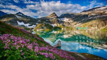 2015年2月日历壁纸精选大自然唯美意境山峰景色图片下载第二辑