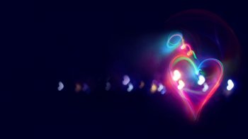 非主流爱心唯美意境桌面背景图片