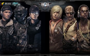 热门枪战射击网游逆战高清动作场面桌面壁纸