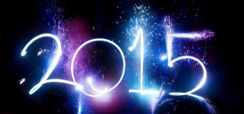 2015年,新的一年,烟花,新年快乐壁纸