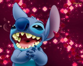 史迪仔图片桌面壁纸之龇牙大笑