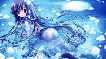 《月夜的奶酪》动漫美女win7壁纸