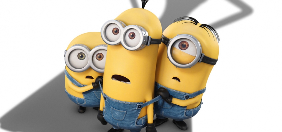 可爱的小黄人电影，好奇，惊讶，萌，表情，小黄人壁纸