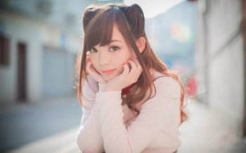 可爱甜美美女lomo电脑壁纸