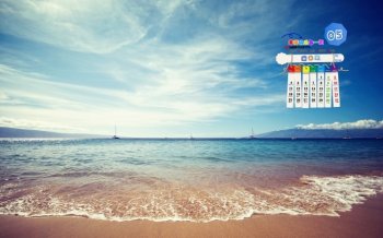 2015年5月日历海边美景壁纸
