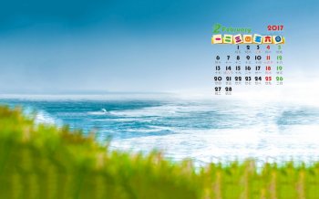 2017年2月清新风景电脑日历壁纸