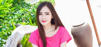 sisy思 模特 粉色衣服 清纯美女写真 sisy思壁纸