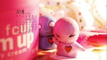 2014年10月份日历壁纸桌面