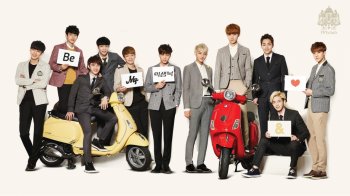 韩国男团EXO IvyClub校服代言电脑桌面壁纸下载2