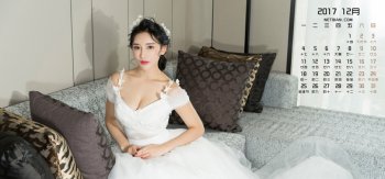 小西2017年12月日历美女桌面壁纸