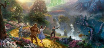 多萝西发现翡翠城，托马斯·金凯德，风景画桌面壁纸