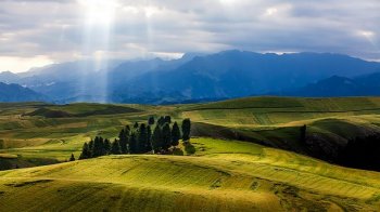 新疆江布拉克风景宽屏壁纸