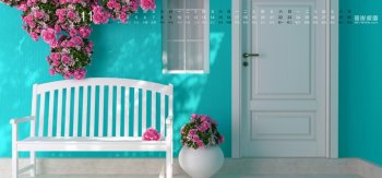 彼岸桌面2014年11月日历桌面壁纸 鲜花,玫瑰,商店,橱窗,温馨家居