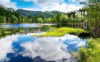 2015年5月日历精选风景桌面壁纸