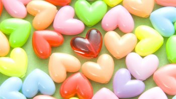 情人节壁纸之爱心糖果