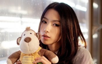 东方美女模特写真桌面壁纸