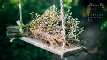 2017年10月唯美花卉摄影高清日历壁纸