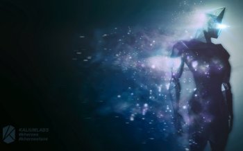 科幻粒子机器人超帅电脑壁纸