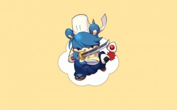 可爱卡通小熊料理宽屏壁纸