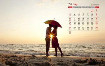 这样的唯美海滩风景海滩浪漫桌面壁纸高清图片