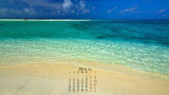 又见一次西沙全富岛海边清新沙滩桌面壁纸图片高清图