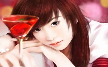 清纯美女唯美手绘人物壁纸图片大全 第一辑