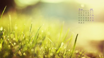 2017年5月唯美简约风景高清日历壁纸