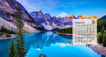 2016年9月日历绝美风景高清摄影电脑宽屏壁纸