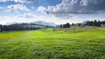 2015年6月日历壁纸精选大自然美丽风景绿色护眼经典图片5