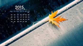 2015年2月日历壁纸精选干净简约的蓝色风景高清素材图片下载第三辑