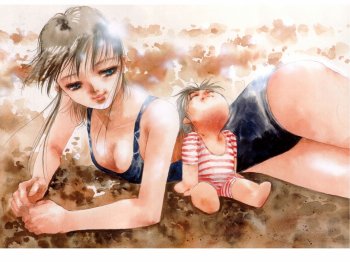 水彩画少女人物 第一辑