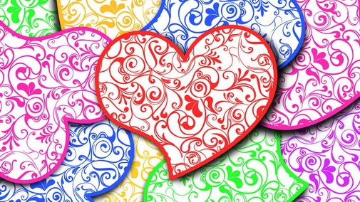 小编推荐情人节精美心形桌面壁纸下载欣赏