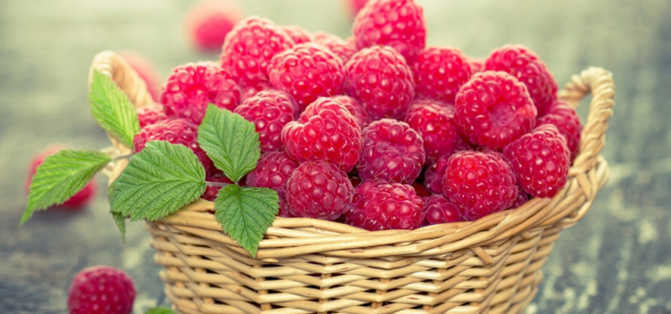 篮子，薄荷，叶子，草莓，水果桌面壁纸