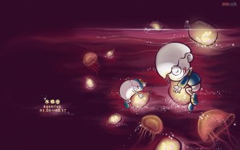 怒怒与阿呆十二星座卡通搞笑桌面壁纸下载9