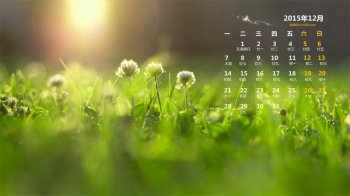 2015年12月日历小清新护眼6
