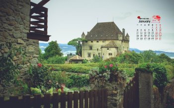 2016年1月日历精选童话桌面壁纸下载