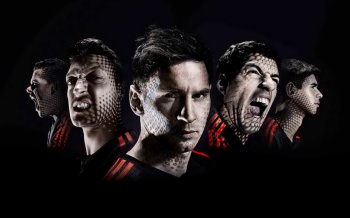 2014世界杯炫酷黑色足球明星壁纸高清 第一辑