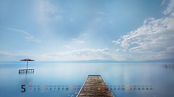 2013年5月风景日历高清壁纸