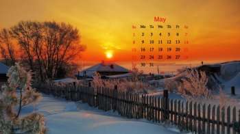 2016年5月日历好看的大自然风景壁纸2