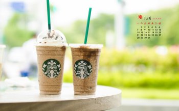 2015年12月日历小清新静物桌面壁纸下载2