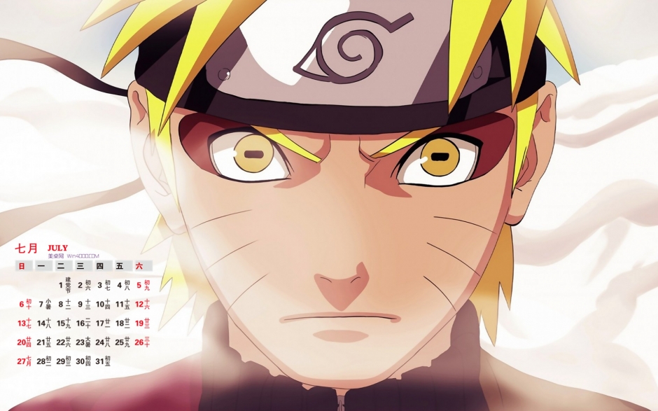 高清版动漫火影忍者日历火影忍者高清电脑桌面壁纸清晰下载