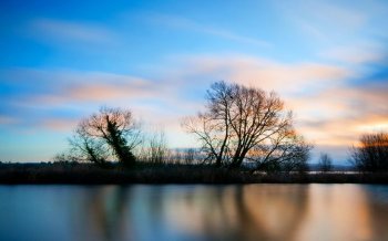 蓝色调风光摄影高清壁纸