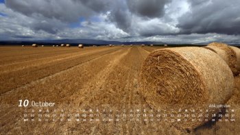 2013年10月日历风景壁纸